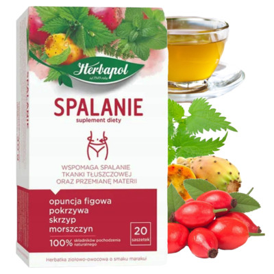 Herbapol SPALANIE herbatka FUNKCJONALNA opunkcja pokrzywa skrzyp SASZETKI