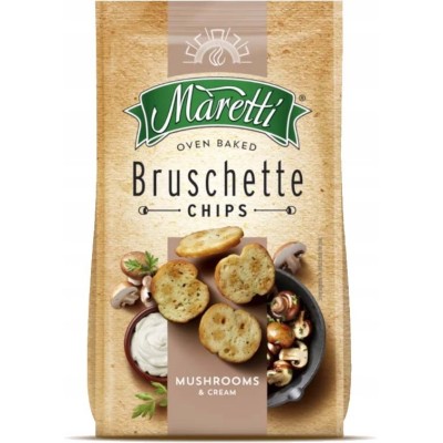BRUSCHETTA MARETTI Chipsy Krążki chlebowe ŚMIETANA z