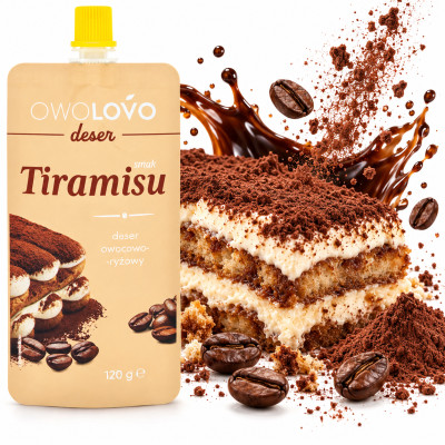 OWOLOVO Deser owocowo-ryżowy smak TIRAMISU 120g