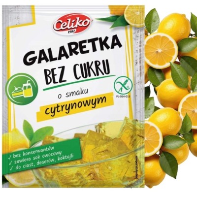CELIKO GALARETKA BEZ CUKRU BEZ GLUTENU cytrynowa 14g