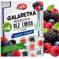 CELIKO GALARETKA BEZ CUKRU BEZ GLUTENU PRZEZROCZYSTA owoce