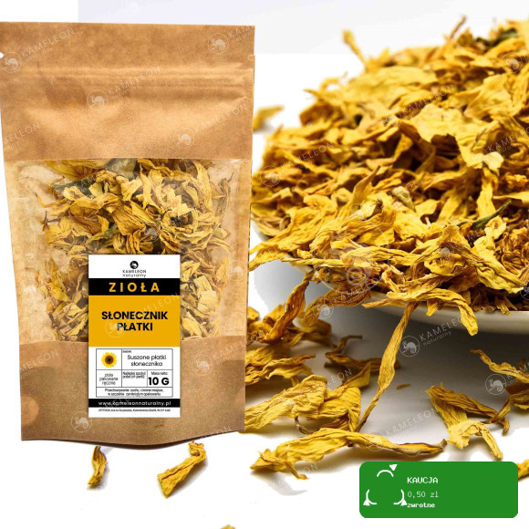 SŁONECZNIK suszone płatki słonecznika KWIATY 50g