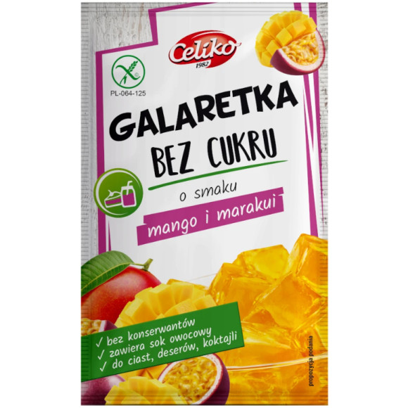 CELIKO GALARETKA MANGO MARAKUJA bez cukru bez glutenu 14g