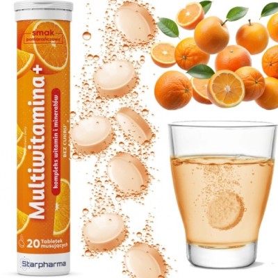 Starpharma MULTIWITAMINA+ 20 tabletek musujących