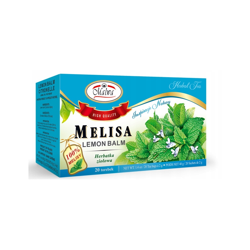 MALWA MELISA MELISSA liść MELISY 20 saszetek 40G