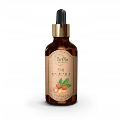 BioOlja OLEJ MACADAMIA ZIMNOTŁOCZONY NIERAFINOWANY 50ml