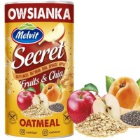 Melwit SECRET FITNESS OWSIANKA Z OWOC I NASIONAMI CHIA 500g