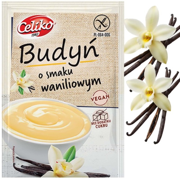 Celiko BUDYŃ WANILIOWY bez dodatku cukru bez glutenu VEGE