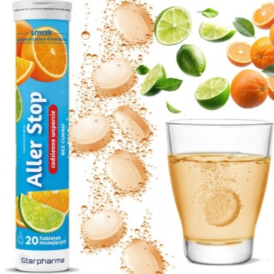 Starpharma ALLER STOP wapń kwercytyna 20 tabletek musujących