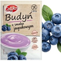 Celiko BUDYŃ o smaku JAGODOWYM bez cukru bez glutenu DESER