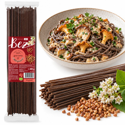 Bartolini MAKARON EKO BEZGLUTENOWY GRYCZANY 400g SPAGHETTI