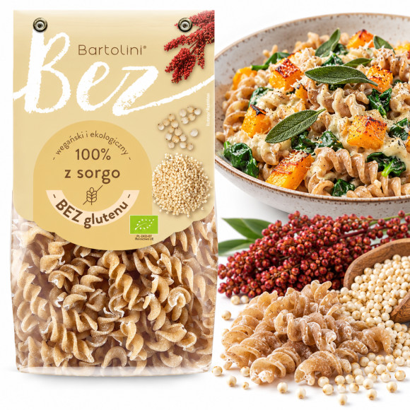 Bartolini MAKARON EKO BEZGLUTENOWY Z SORGO 250g ŚWIDER