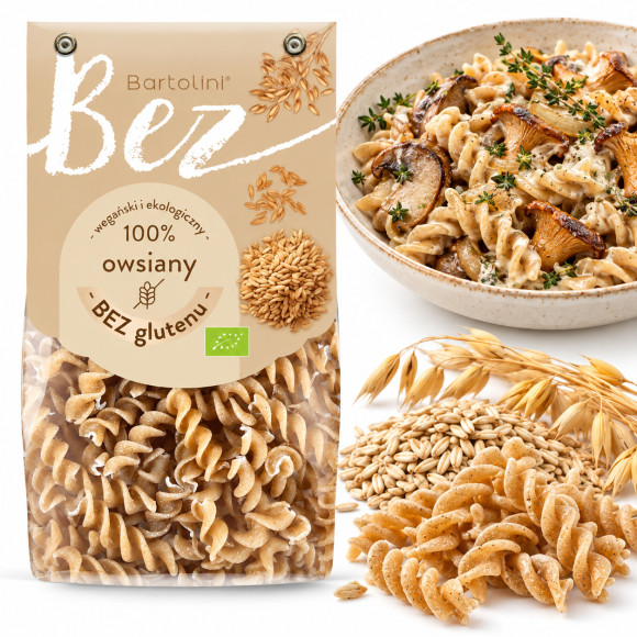 Bartolini MAKARON EKO BEZGLUTENOWY OWSIANY Z OWSA 250g ŚWIDER