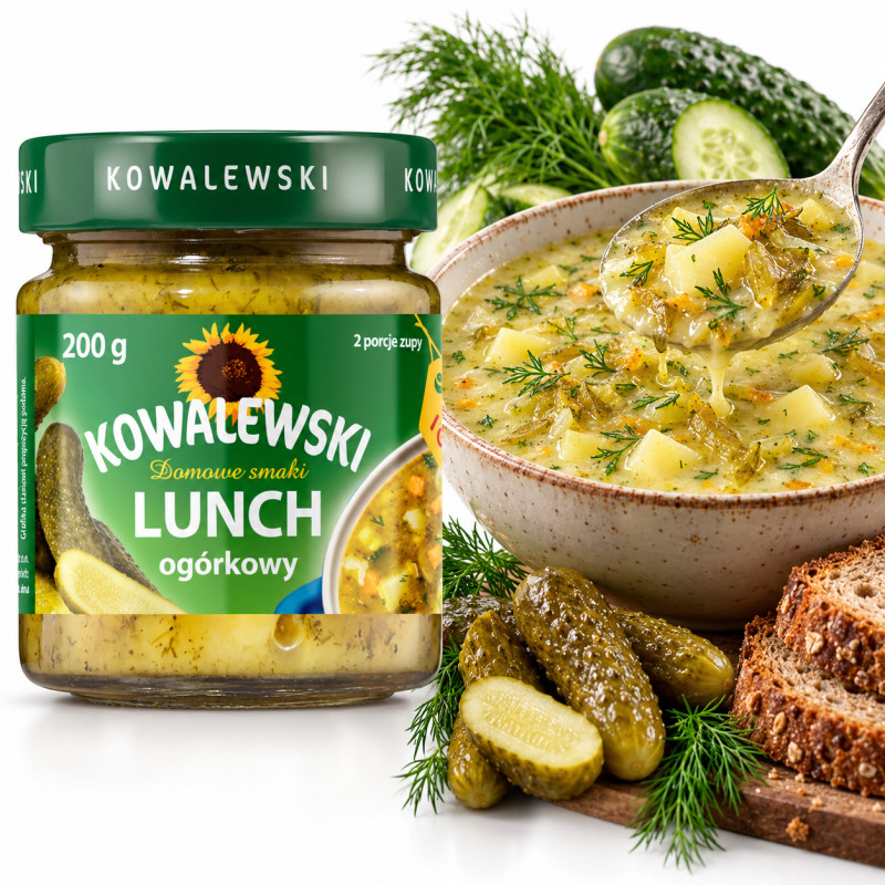Kowalewski LUNCH OGÓRKOWY 200g skoncentrowana zupa ogórkowa baza do zupy