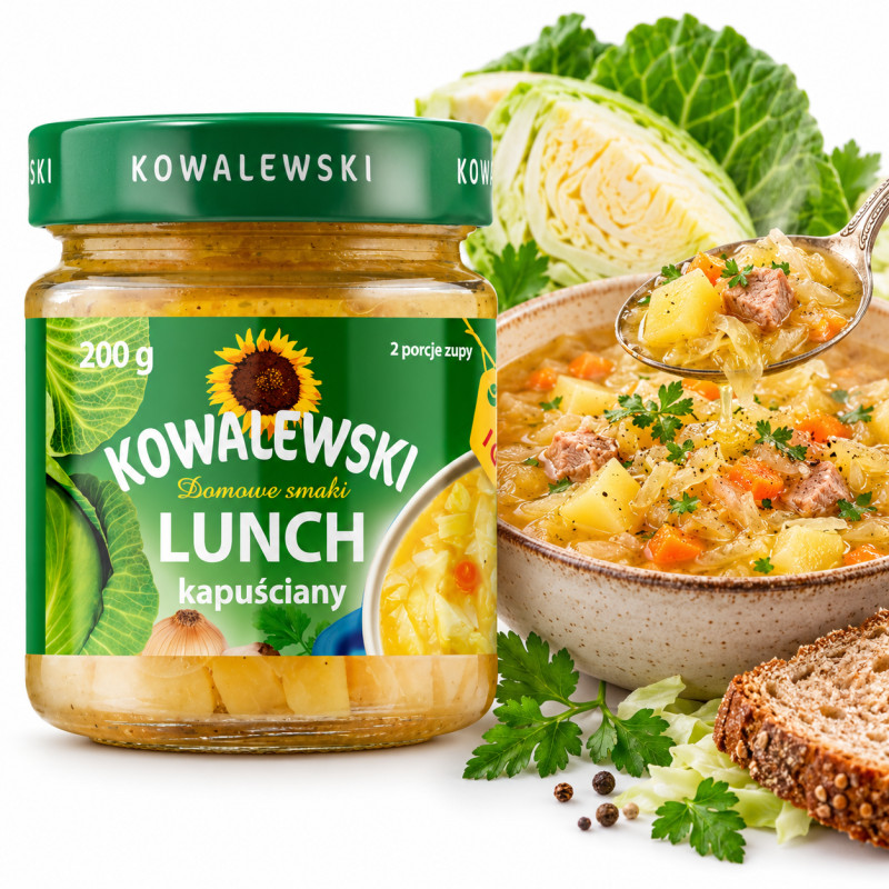 Kowalewski LUNCH KAPUŚCIANY 200g skoncentrowana zupa baza do zupy
