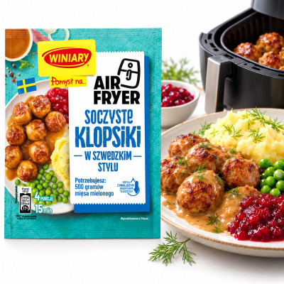 Winiary FIX POMYSŁ NA AIR FRYER SOCZYSTE KLOPSIKI w szwedzkim stylu 69g