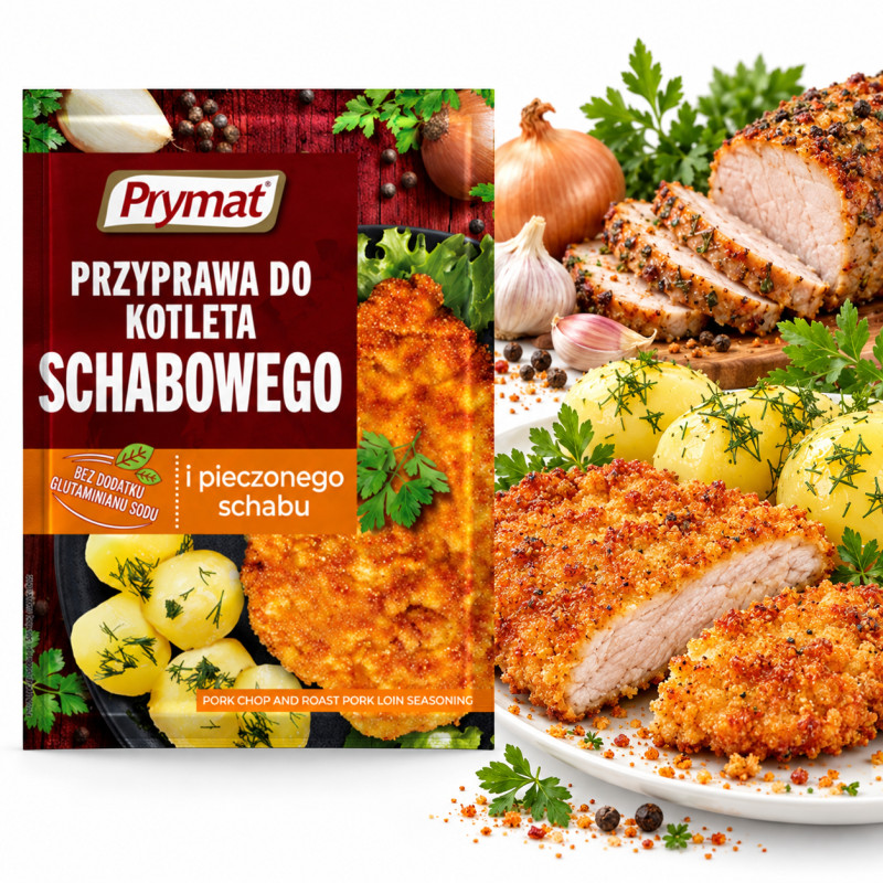 Prymat PRZYPRAWA DO KOTLETA SCHABOWEGO  I PIECZONEGO SCHABU 20g