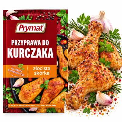 Prymat PRZYPRAWA DO KURCZAKA I DAŃ Z ZDROBIU ZŁOCISTA SKÓRKA 30g