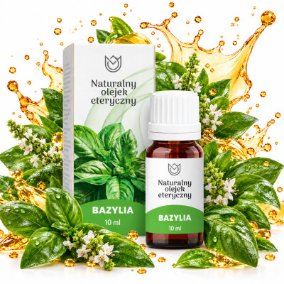 Naturalne Aromaty NATURALNY OLEJEK ETERYCZNY BAZYLIA bazyliowy 10ml