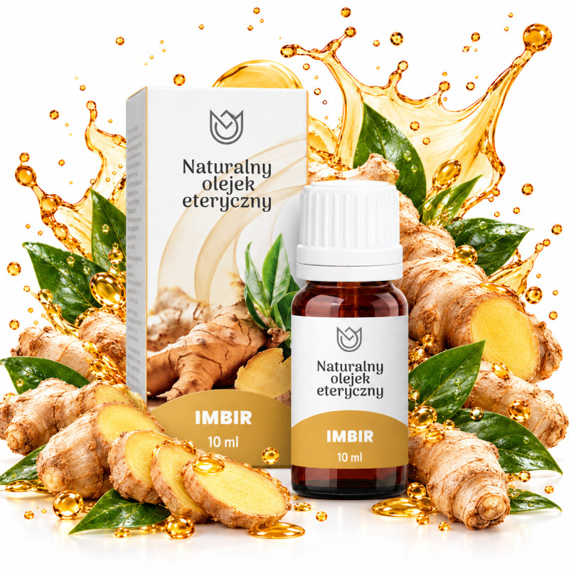 Naturalne Aromaty NATURALNY OLEJEK ETERYCZNY IMBIR imbirowy 10ml