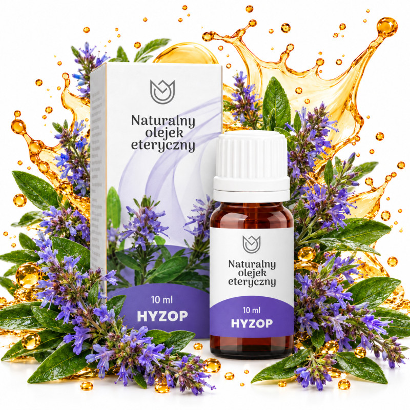 Naturalne Aromaty NATURALNY OLEJEK ETERYCZNY HYZOP 10ml