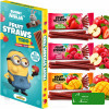 Bunny Ninja FRUIT STRAWS MINIONKI 48g MALINA TRUSKAWKA MANGO mix3 przekąsek