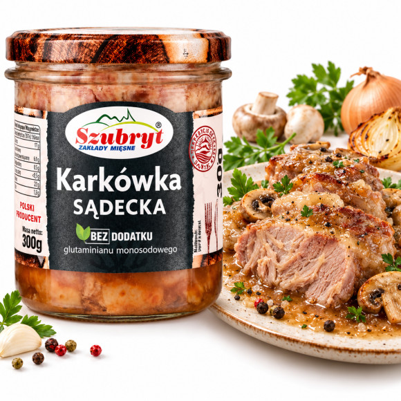 Szubryt KARKÓWKA SĄDECKA 300g gotowe danie mięsne słoik