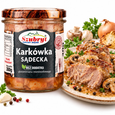 Szubryt KARKÓWKA SĄDECKA 300g gotowe danie mięsne słoik