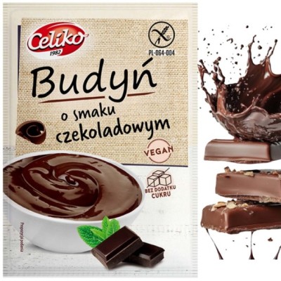 Celiko BUDYŃ CZEKOLADOWY bez cukru bez glutenu 40g