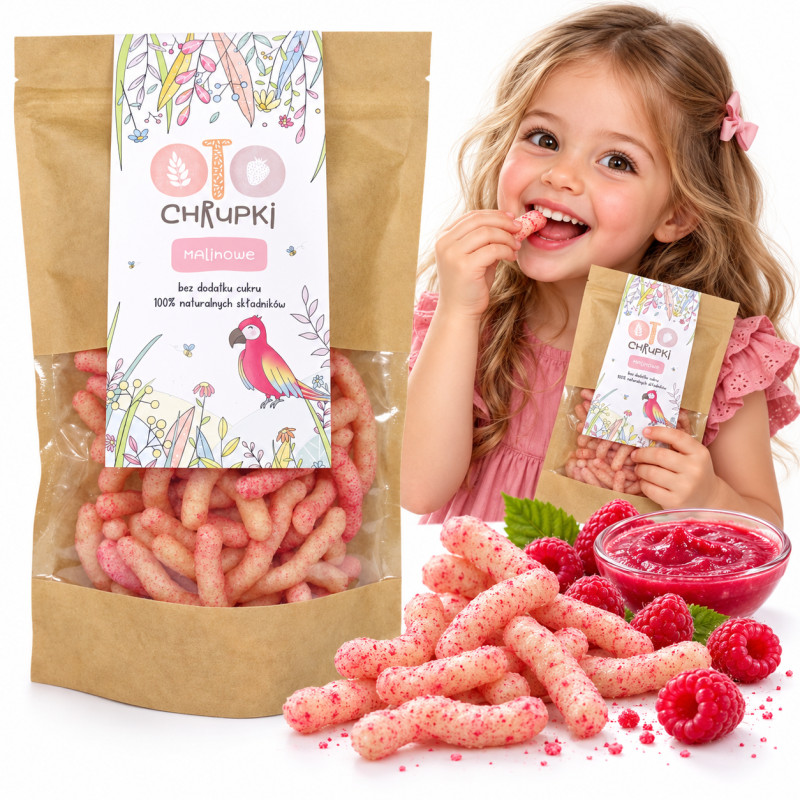Otolandia OTO Chrupki Malinowe - 25g