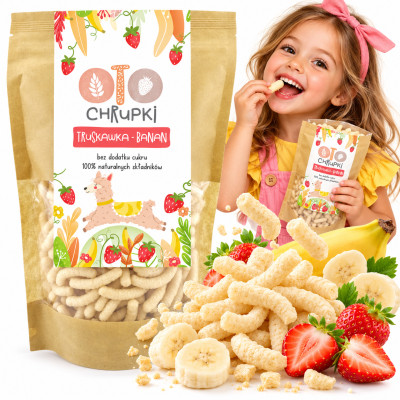 Otolandia OTO Chrupki Truskawka, Banan - 25g