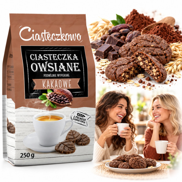Sante CIASTECZKOWO CIASTECZKA OWSIANE KAKAOWE 250g