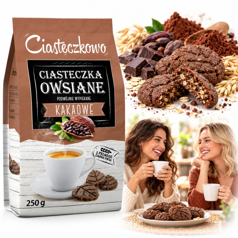 Sante CIASTECZKOWO CIASTECZKA OWSIANE KAKAOWE 250g