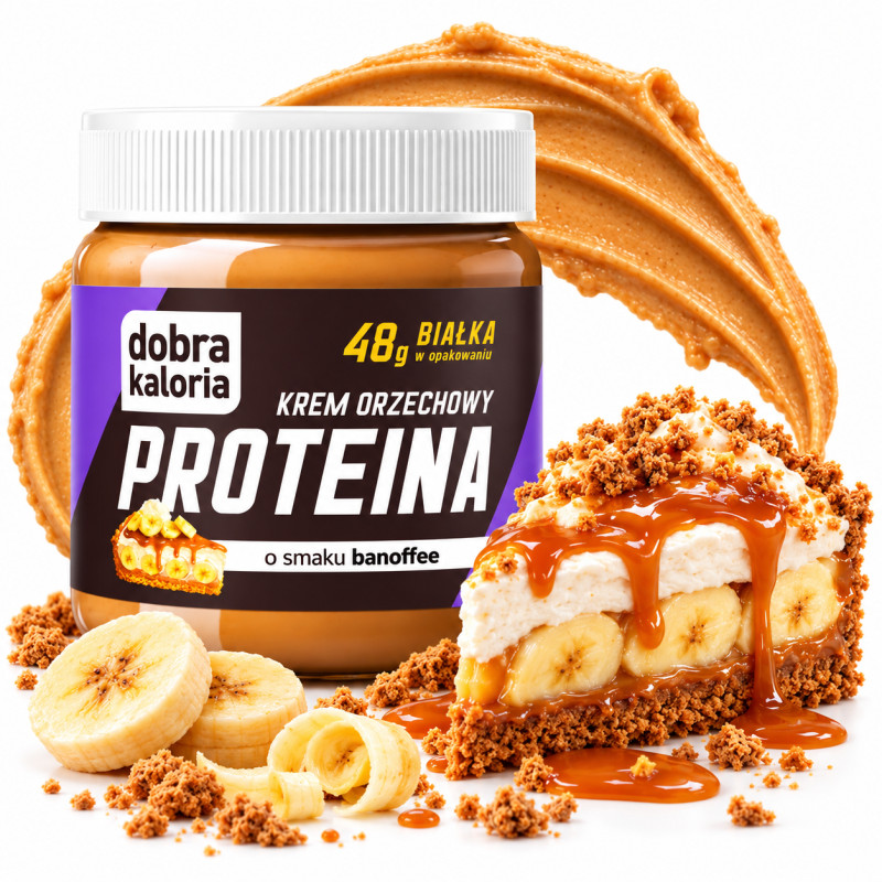 Dobra Kaloria KREM ORZECHOWY PROTEINA BANOFFEE karmel banan 200g
