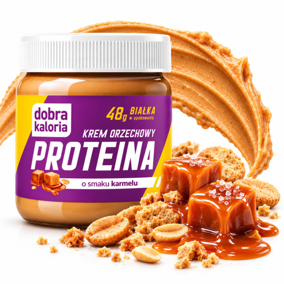 Dobra Kaloria KREM ORZECHOWY proteinowy PROTEINA KARMEL 200g