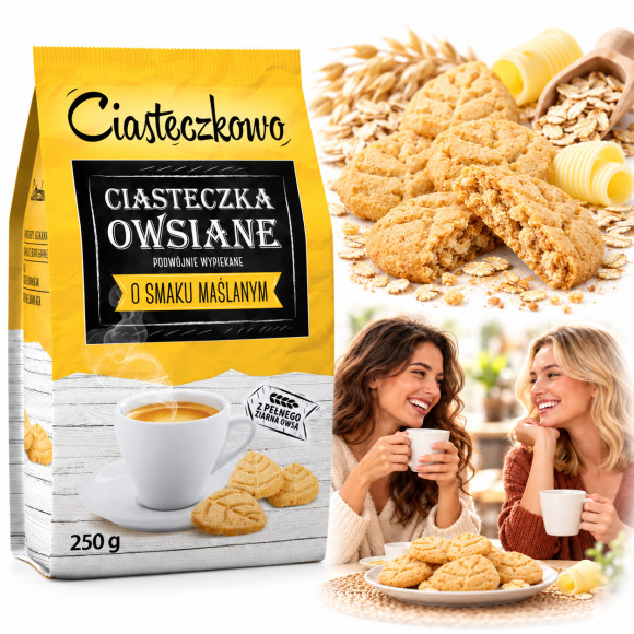 Sante CIASTECZKOWO CIASTECZKA OWSIANE MAŚLANE 250g
