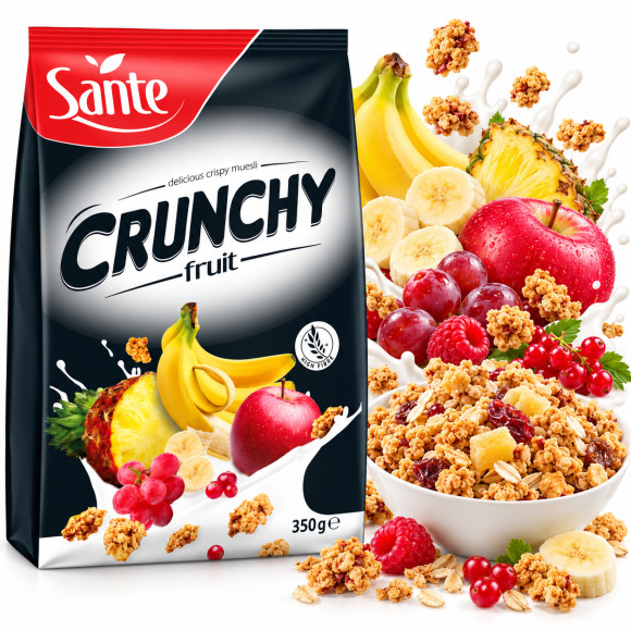 Sante CRUNCHY OWOCOWE źródło błonnika 350G