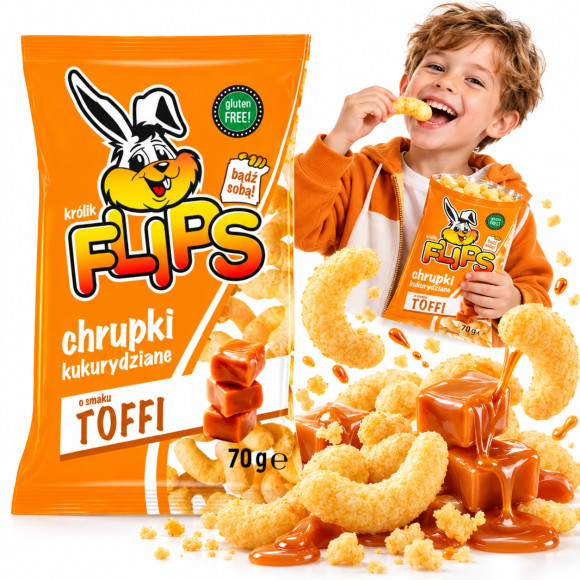 Sante FLIPS CHRUPKI KUKURYDZIANE TOFFi bezglutenowe 70g