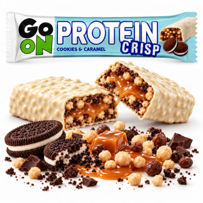 Sante GO ON BATON PROTEINOWY białkowy CRISP z ciasteczkami i karmelem 50g