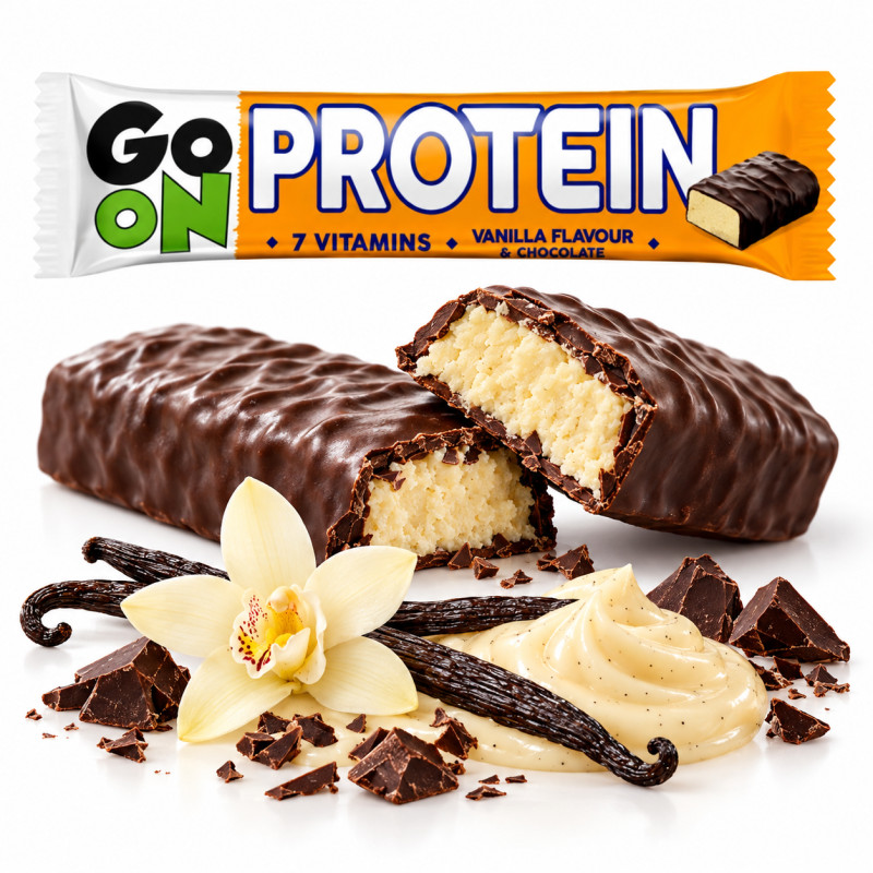 Sante GO ON BATON PROTEINOWY białkowy WANILIOWY oblewany czekoladą 50g