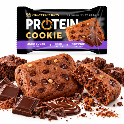 Sante GO ON CIASTKO PROTEINOWE bez cukru BROWNIE Z CZEKOLADĄ 50g