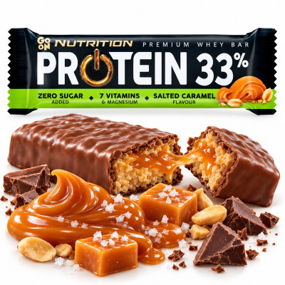 Sante GO ON NUTRITION PROTEIN BAR 33% baton bez cukru SŁONY KARMEL 50g