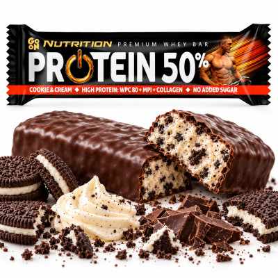 Sante GO ON NUTRITION PROTEIN BAR 50% baton proteinowy COOKIE - CREAM 40G