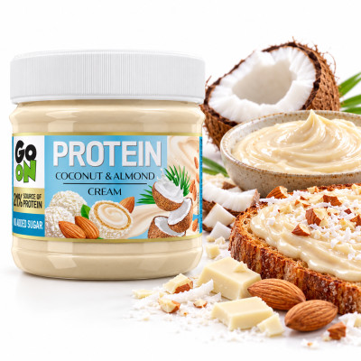 Sante GO ON PROTEIN wysokobiałkowy bez cukru KREM KOKOS - MIGDAŁ 180g słoik