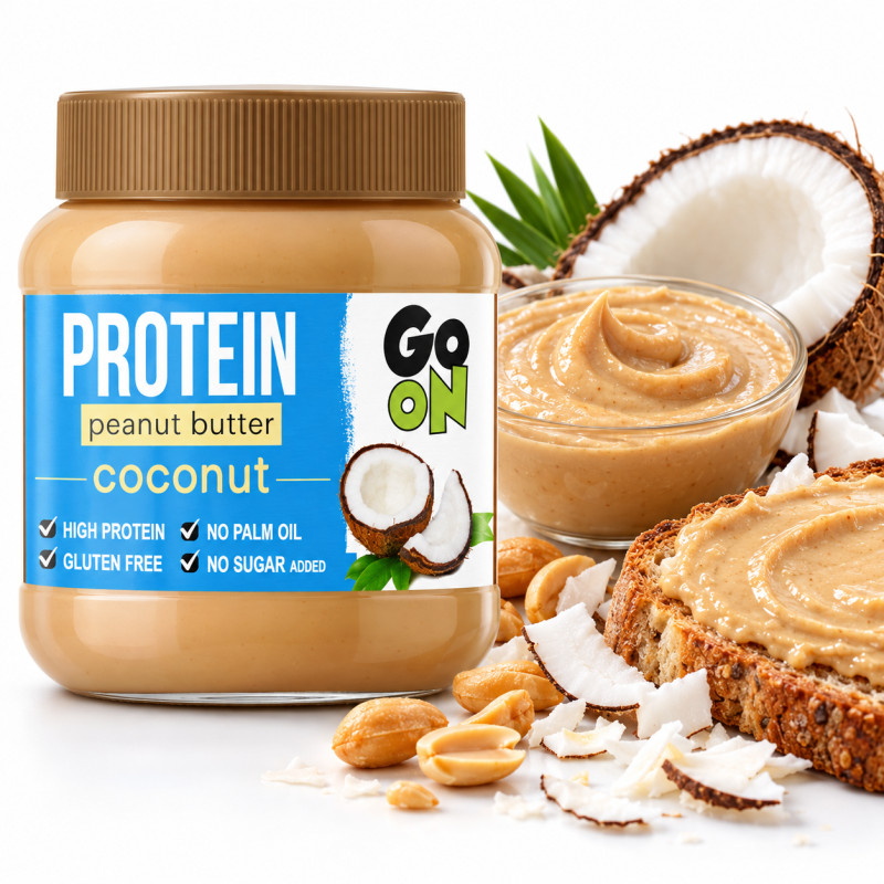 Sante GO ON PROTEIN PEANUT BUTTER COCONUT wysokobiałkow KREM Z KOKOSEM 350g