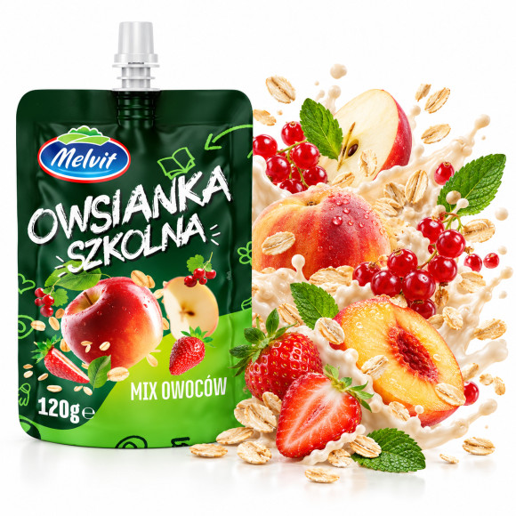 Melvit OWSIANKA SZKOLNA MIX OWOCÓW owocowa 120g tubka