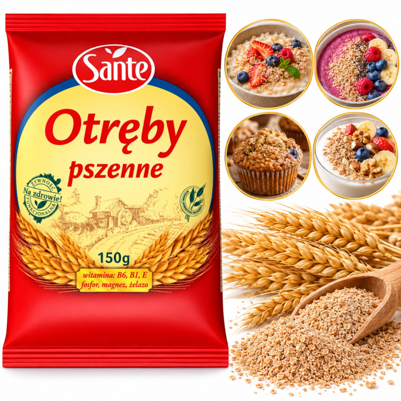 Sante OTRĘBY PSZENNE STABILIZOWANE 150g