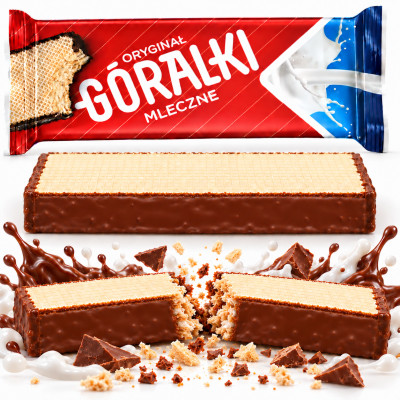 GÓRALKI MLECZNE WAFLE WAFELKI original 45G - 1 sztuka