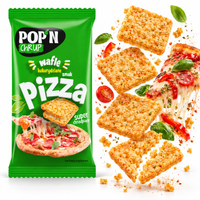 Sante WAFLE KUKURYDZIANE O SMAKU PIZZY 22g słona przekąska
