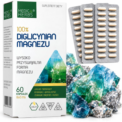 Medica Herbs MAGNEZ 100% DIGLICYNIAN MAGNEZU